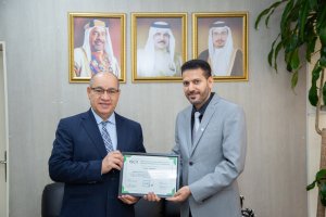 Mr. Hassan Alaswad with Prof. Mansoor Alaali