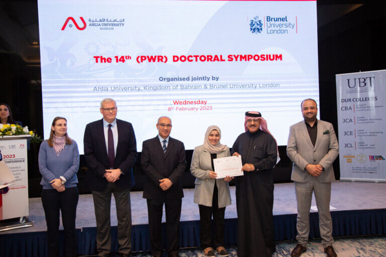 Award-winning female researchers at the 14th Ph.D. symposium