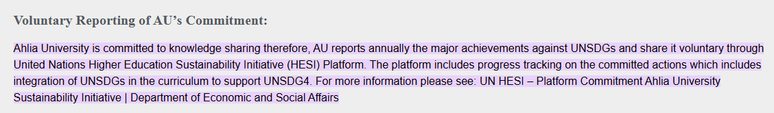 SDG Progress Reporting