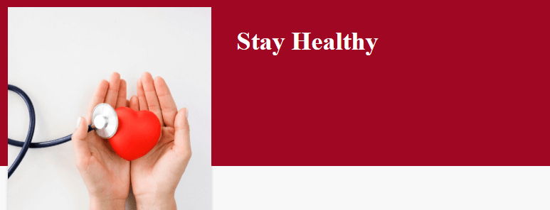 Stay Healthy Event Banner