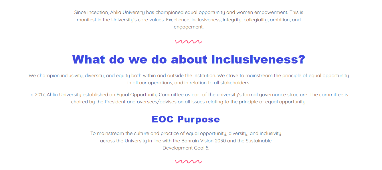 What do we do about inclusiveness? EOC Purpose