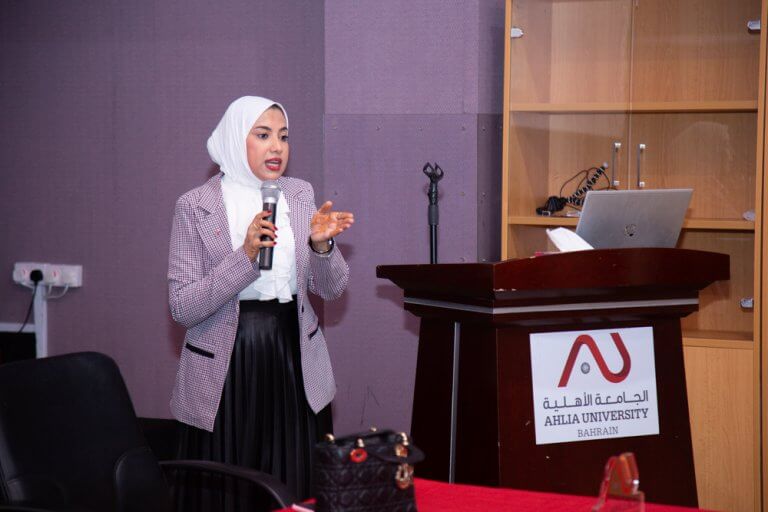 Clinical psychologist lecturing on managing exam stress