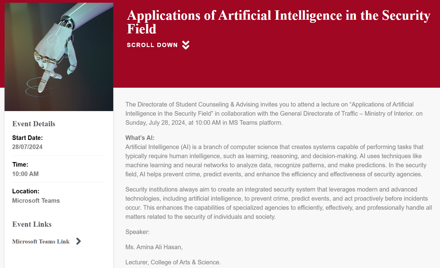 Arabic calligraphy workshop demonstration