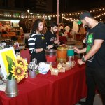 Students organizing food festival activities