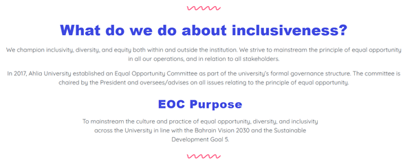 Equal Opportunity initiatives graphic