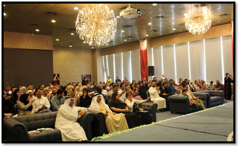 Preschool children performing at annual show