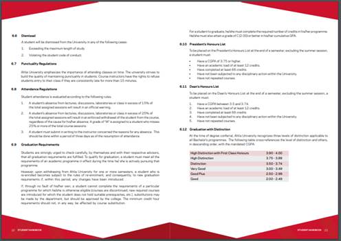 Graduation requirements and process